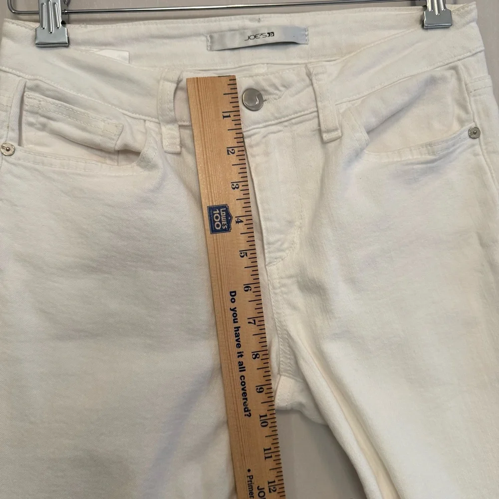 Joe's Jeans Women's Off-White Straight-Leg Jeans - Picture 14 of 16